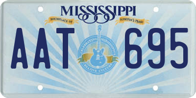 MS license plate AAT695