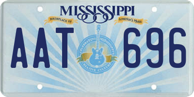 MS license plate AAT696