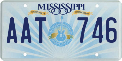 MS license plate AAT746