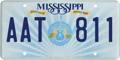 MS license plate AAT811