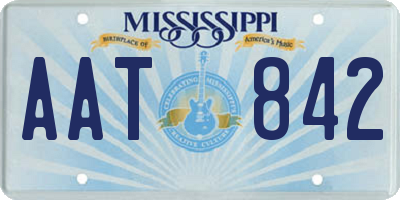 MS license plate AAT842