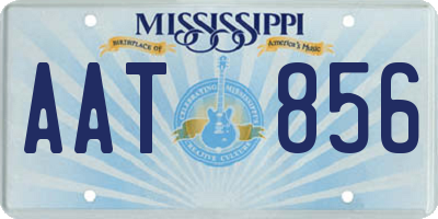 MS license plate AAT856
