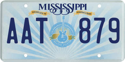 MS license plate AAT879