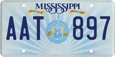 MS license plate AAT897