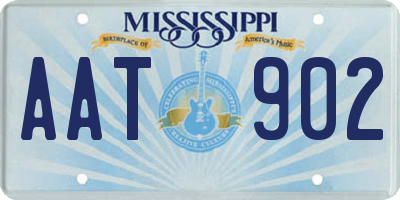 MS license plate AAT902