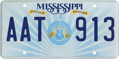 MS license plate AAT913