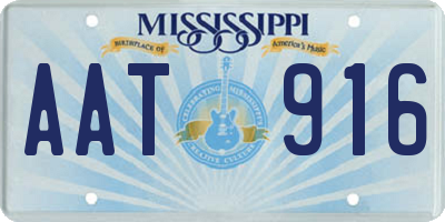 MS license plate AAT916