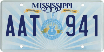 MS license plate AAT941