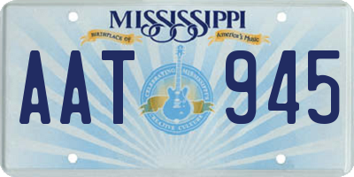 MS license plate AAT945