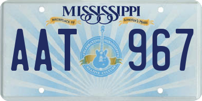 MS license plate AAT967