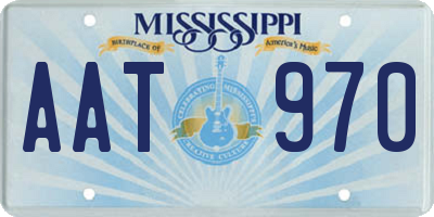 MS license plate AAT970