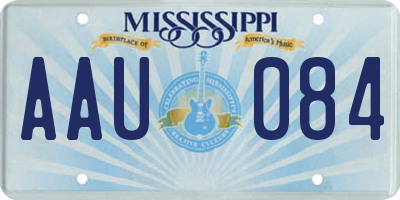 MS license plate AAU084