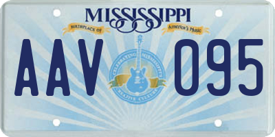 MS license plate AAV095