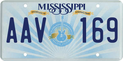 MS license plate AAV169