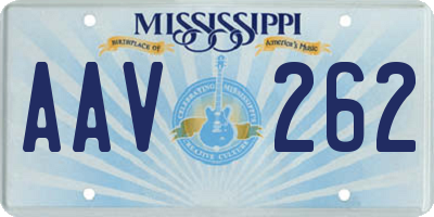 MS license plate AAV262