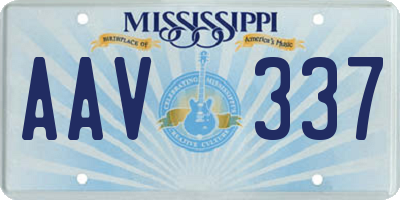 MS license plate AAV337