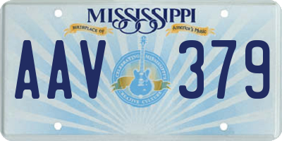 MS license plate AAV379