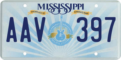 MS license plate AAV397