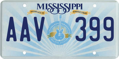 MS license plate AAV399