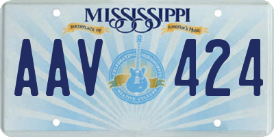 MS license plate AAV424