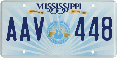 MS license plate AAV448