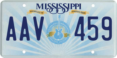 MS license plate AAV459