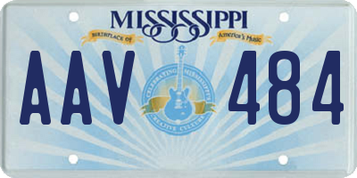 MS license plate AAV484