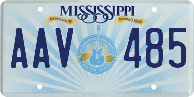 MS license plate AAV485