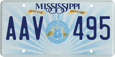 MS license plate AAV495