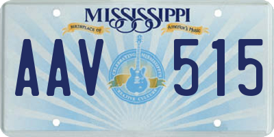 MS license plate AAV515