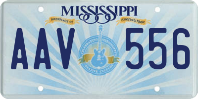 MS license plate AAV556