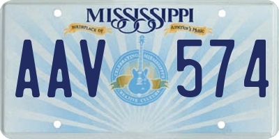 MS license plate AAV574