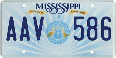 MS license plate AAV586