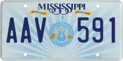 MS license plate AAV591