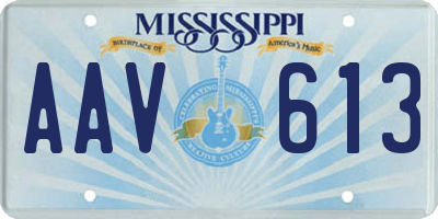 MS license plate AAV613