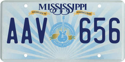 MS license plate AAV656