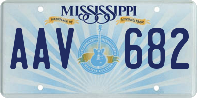 MS license plate AAV682