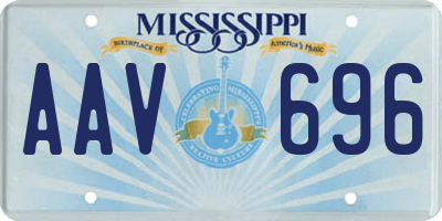 MS license plate AAV696