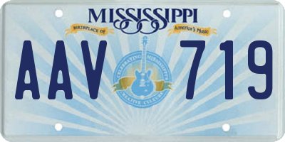 MS license plate AAV719