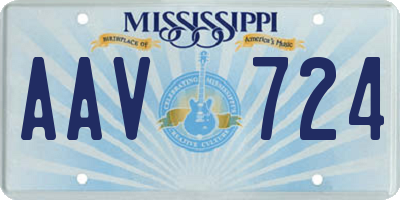 MS license plate AAV724