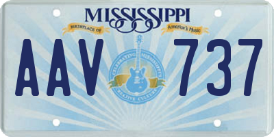 MS license plate AAV737