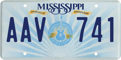 MS license plate AAV741