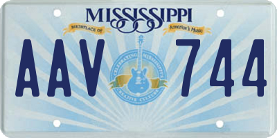MS license plate AAV744