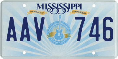 MS license plate AAV746