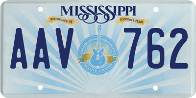 MS license plate AAV762