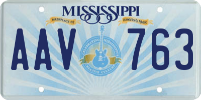 MS license plate AAV763