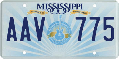 MS license plate AAV775