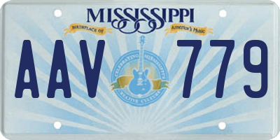 MS license plate AAV779