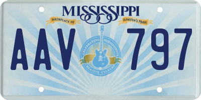 MS license plate AAV797