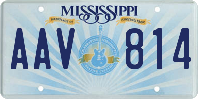 MS license plate AAV814